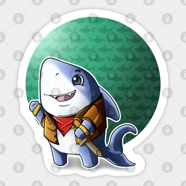 Little Adventure Shark Sticker by Chiisa